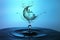 Ramadan Kareem and Eid Mubarak Greetings with water splash