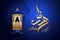 Ramadan kareem with golden luxurious lantern,template islamic ornate greeting card vector