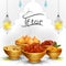 Ramadan Kareem Greetings for Ramadan background with Iftar Food and Drink