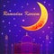 Ramadan Kareem islamic background. Eid mubarak. Islam holly mont