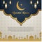 Ramadan Kareem luxury gold exclusive Invitation Card background