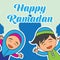 Ramadan kareem / mubarak, happy ramadan greeting design for Muslims holy month, vector illustration