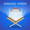 Ramadan Kareem Open Koran Mosque Muslim Religion Holy Month