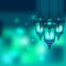 Ramadan lantern shiny background