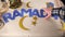 Ramadan lettering decoration time-lapse
