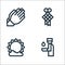 Ramadan line icons. linear set. quality vector line set such as ablution, sun, diamond