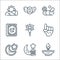 ramadan line icons. linear set. quality vector line set such as candle, ramadan, muslim, counting, sparkler, quran, no smoking,