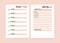 Ramadan Meal menu planner schedule for suhoor iftar and shopping grocery list with checklist for print template