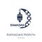 Ramadan Month icon. Trendy flat vector Ramadan Month icon on white background from Religion collection