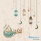 Ramadan mubarak calligraphy ARABIC GREETINGS WORD `MAY YOU BE WELL EVERY YEAR`