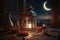 ramadan\'s illumination a luminous landscape of glittering lanterns and the silvery moonlight