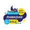 Ramadan sale banner,discount and best offer tag, label or sticker set on occasion of Ramadan Kareem and Eid