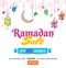 Ramadan Sale, upto 30% cashback offers with hanging lanterns, mo