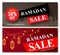 Ramadan sale vector banner designs set for shopping discount