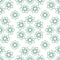 Ramadan shape green circle symmetry seamless pattern