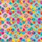 Ramadan star bright line color symmetry seamless pattern