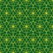 Ramadan star green line bright symmetry seamless pattern