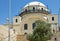 The Ramban synagogue is the oldest functioning synagogue in the Old city. Jerusalem, Israel. Its name is written on the wall