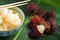 Rambutan fruit dessert