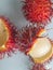 Rambutan fruit is a unique and sweet fruit