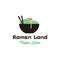 Ramen logo design inspiration, a good noodle for vegetarian and diet product