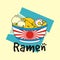 Ramen logo vector - japanese food culinary