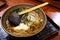 Ramen national food of Japan is similar to the noodles that everyone knows. A mixture of lines made from talcum powder, seaweed an