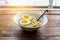 Ramen noodle with eggs and sunbeam