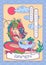 Ramen poster. Japanese dragon eat gourmet dinner, spicy umami and asian pattern frame vector illustration