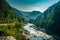 Ramganga river valley, Nainital, Uttarakhand, India