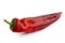 Ramiro sweet pointed pepper isolated on white.