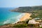 Ramla bay beach in Gozo island, Malta