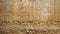 Rammed earth wall formed from compact layers of natural earth tones. Sturdy, Ai Generated