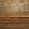 Rammed earth wall, sturdy with natural earth tone layers