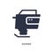 rammer icon on white background. Simple element illustration from construction concept