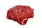 Ramp steak of raw marbled beef lies