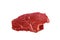 Ramp steak of raw marbled beef lies