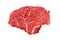 Ramp steak of raw marbled beef lies