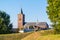 Rampart and church of Naarden, Netherlands