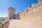 Rampart and turret in castle of Penaranda de Duero