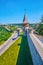 The rampart walk in Kamianets-Podilskyi Castle, Ukraine