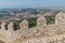 Ramparts of the Castelo dos Mouros castle in Sintra, Portug