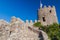 Ramparts of the Castelo dos Mouros castle in Sintra, Portug