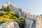 Ramparts of the Castelo dos Mouros castle in Sintra, Portug