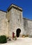 Ramparts and entrance tower of La Cavalerie, former commandery of the Templars