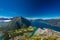 Rampestreken in Andalsnes, Norway. A famous tourist viewpoint