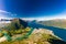 Rampestreken in Andalsnes, Norway. A famous tourist viewpoint