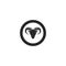 Rams head logo template silhouette icon.