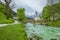 Ramsau Church in Bavaria, Germany Alps. summer landscape