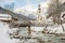 Ramsau church at winter